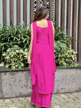 Evelyn Pink Chikankari Strappy Kurta Set